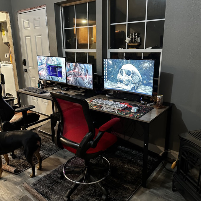 Trent Austin Design® Zina 90.55'' W Rectangle Double Computer Desk